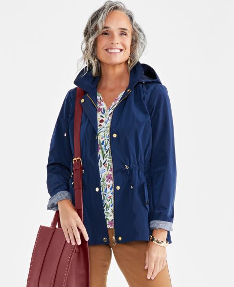 Женские куртки Style & Co Women's Petite Hooded Anorak