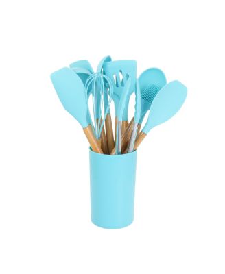 Collection Silicone and Wood Cooking Utensils, Set of 12