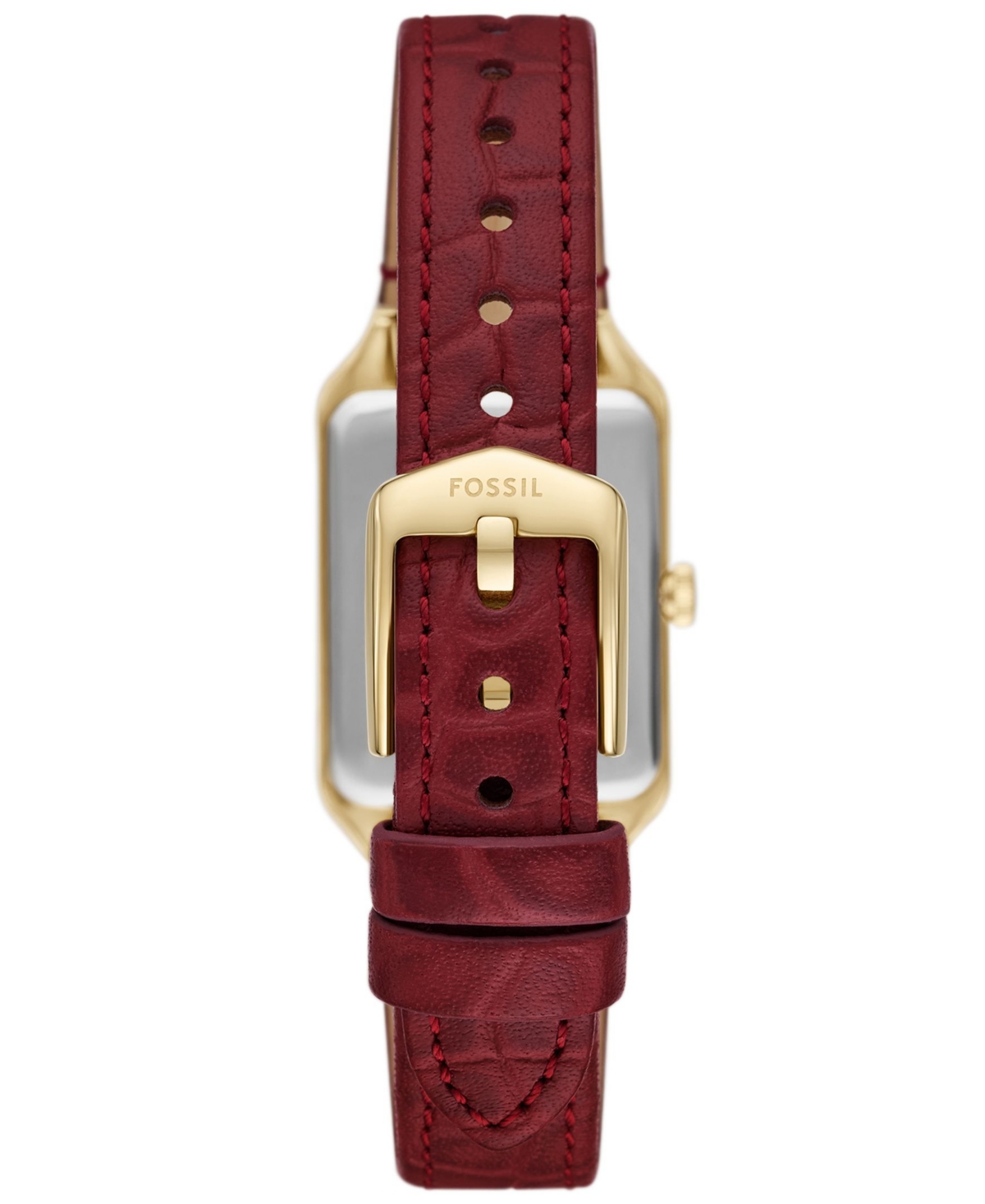 FOSSIL WOMEN'S RAQUEL THREE-HAND DATE RED CROCO LEATHER WATCH, 23MM 