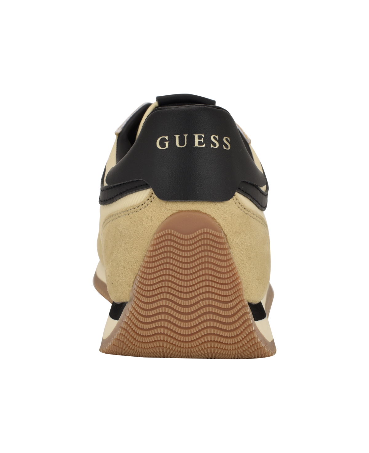 Guess Women's Skroll Logo-appliqued Low Profile Jogger Sneakers In Cognac,black