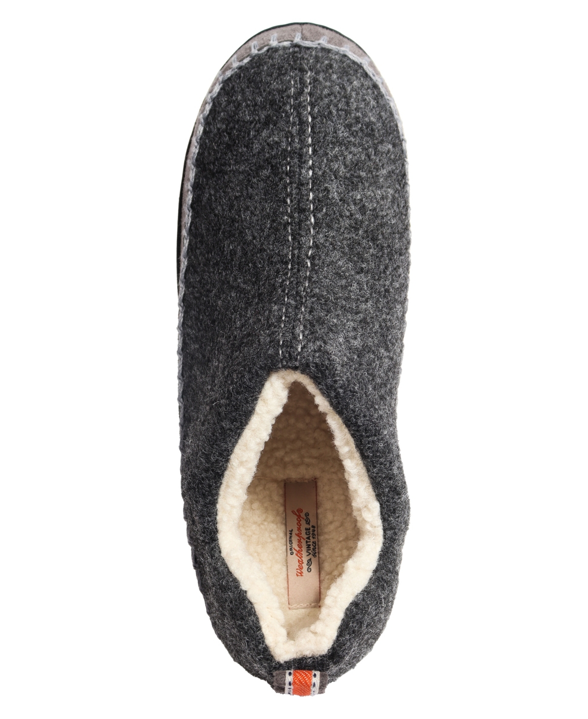 Weatherproof Men's Vintage Felt Bootie with Faux Shearling Lining and Indoor-Outdoor Sole Shoe