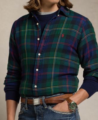 送料関税込_Polo Ralph Lauren Double Face Tartan Button Shirt Polo Ralph Lauren Double Face Tartan Button Down Shirt in