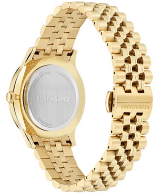 Women's Swiss Duo Gold Ion Plated Stainless Steel Bracelet Watch 40mm