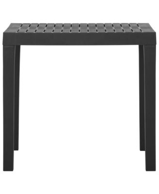 Garden Table Grey Plastic Medium Durable Garden Table