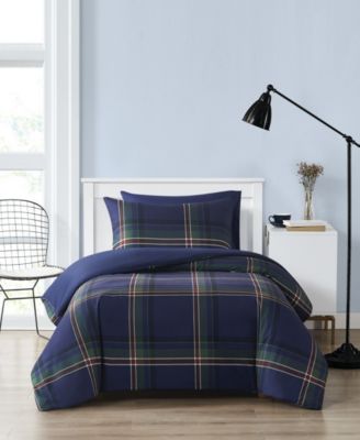 Bronson Plaid 3-Pc. Comforter Set, Full/Queen