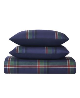 Bronson Plaid 3-Pc. Duvet Cover Set, King