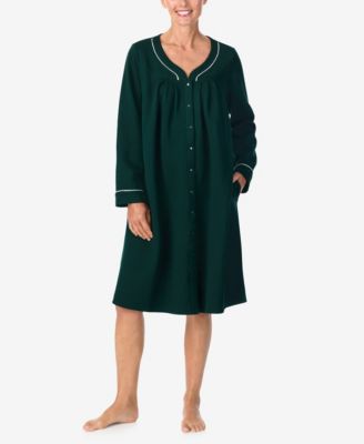 Women's Long Sleeve Snap Robe