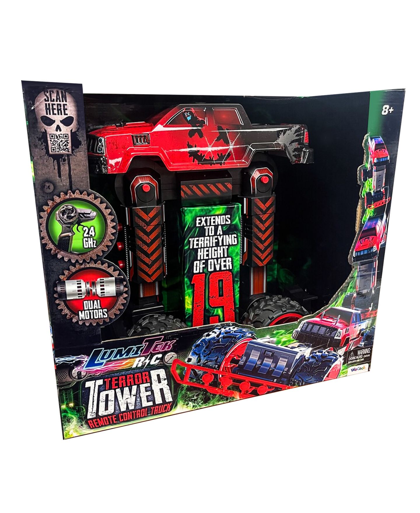 Детская игрушка LumiTEK Remote Control Terror Tower 1:8 Dynamic Adjustable Height Monster Truck — фото 2