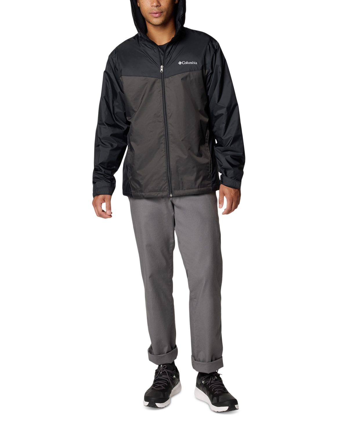 Columbia Men's Glennaker Ii Fleece Lined Rain Jacket - Shark