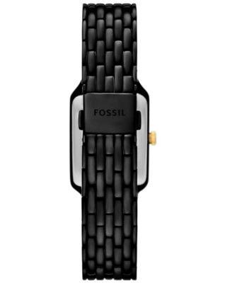 Women's Raquel Three-Hand Date Black Stainless Steel Watch, 23mm