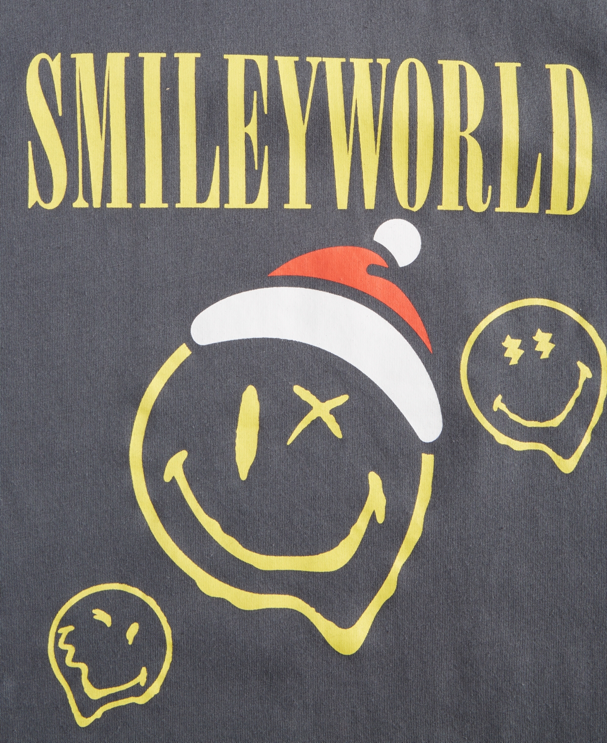 Grayson Threads, The Label Grayson Threads Kids Big Boys Smiley World Short-sleeve T-shirt In Gray