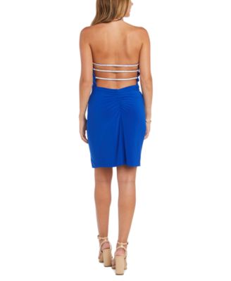 Juniors' Cowlneck Cocktail Dress