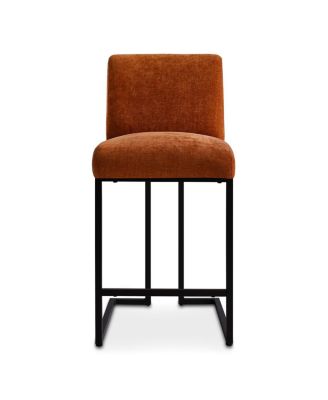 Set of 2 Fabric Counter Height Stools, 25" Seat Height Armless Upholstered Chairs for Kitchen Island-Maison Boucle