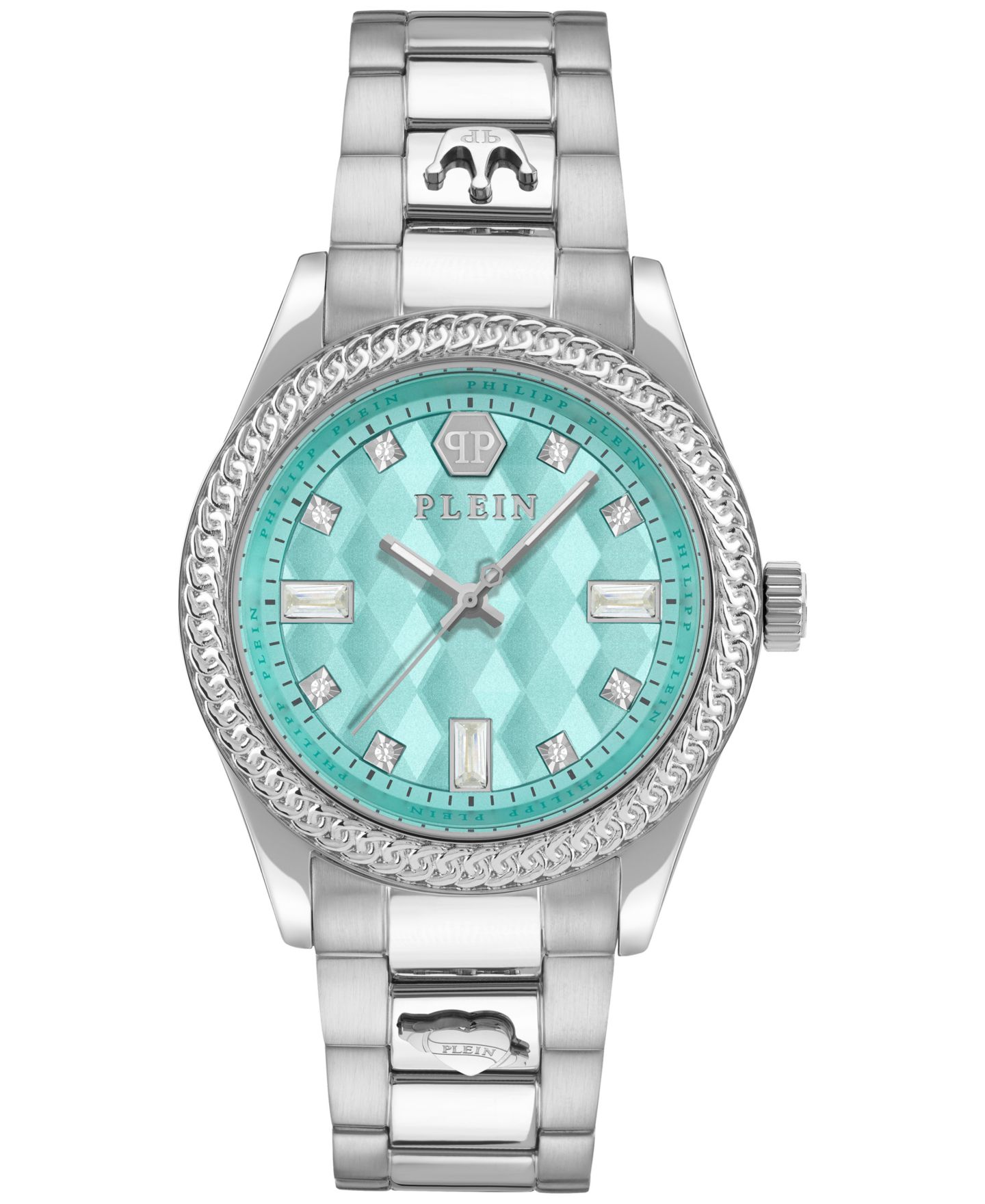 Женские часы Philipp Plein Queen Crystal Stainless Steel Bracelet Watch 38mm — фото 1