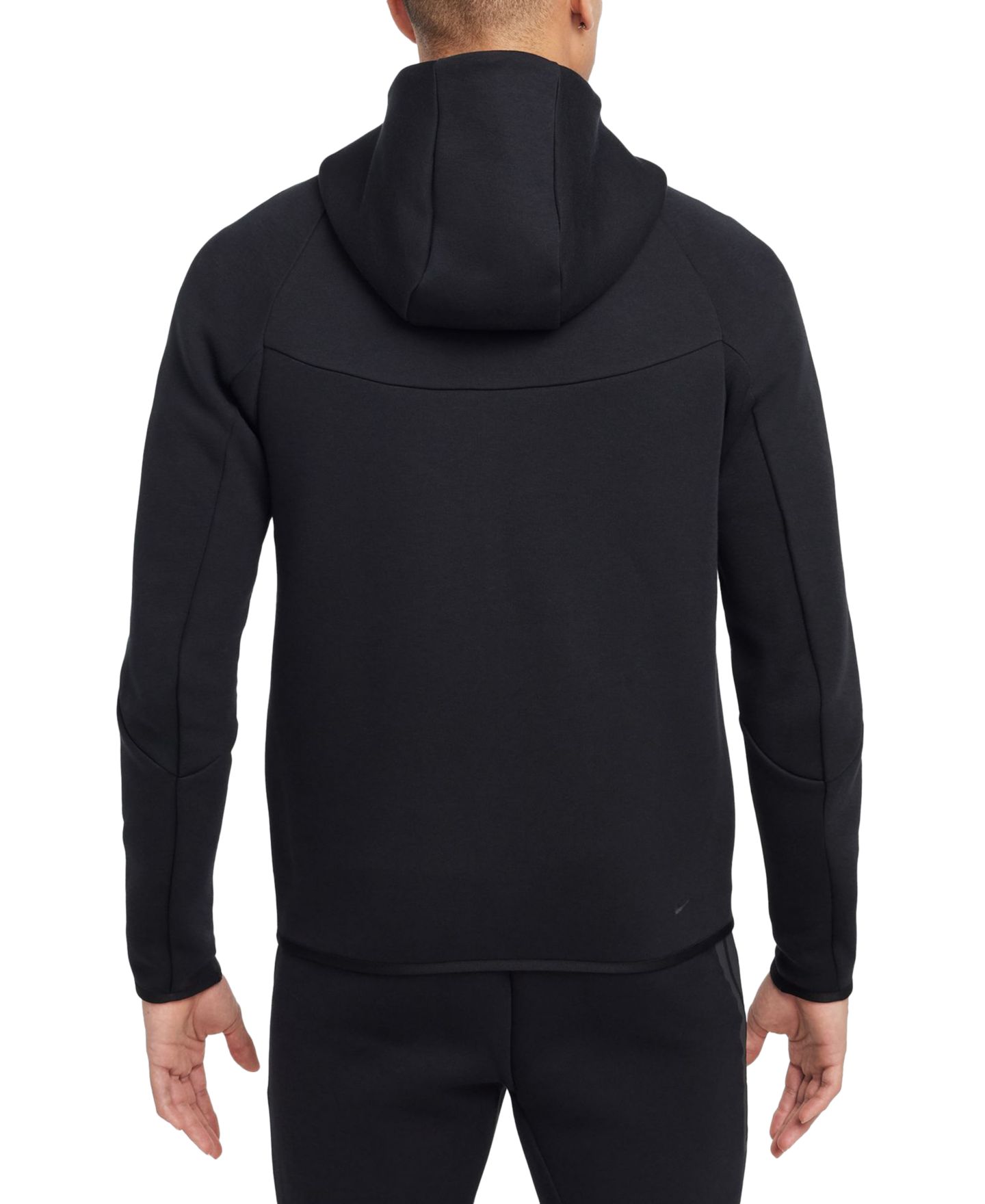 Мужское худи Nike Tech Fleece Full-Zip, цвет: Чёрный, вариант 1 — фото 4