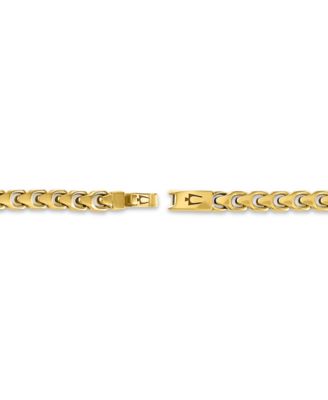Gold-Tone Stainless Steel Link Bracelet