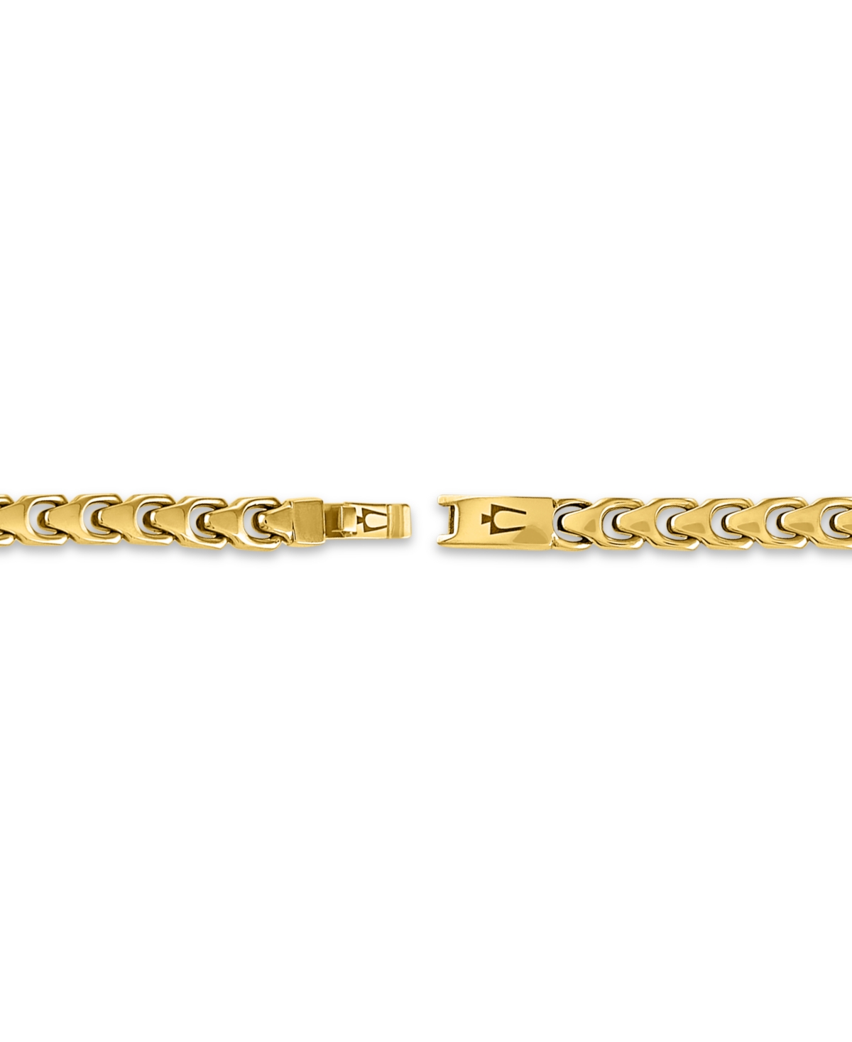 Bulova Gold-tone Stainless Steel Link Bracelet In No Color
