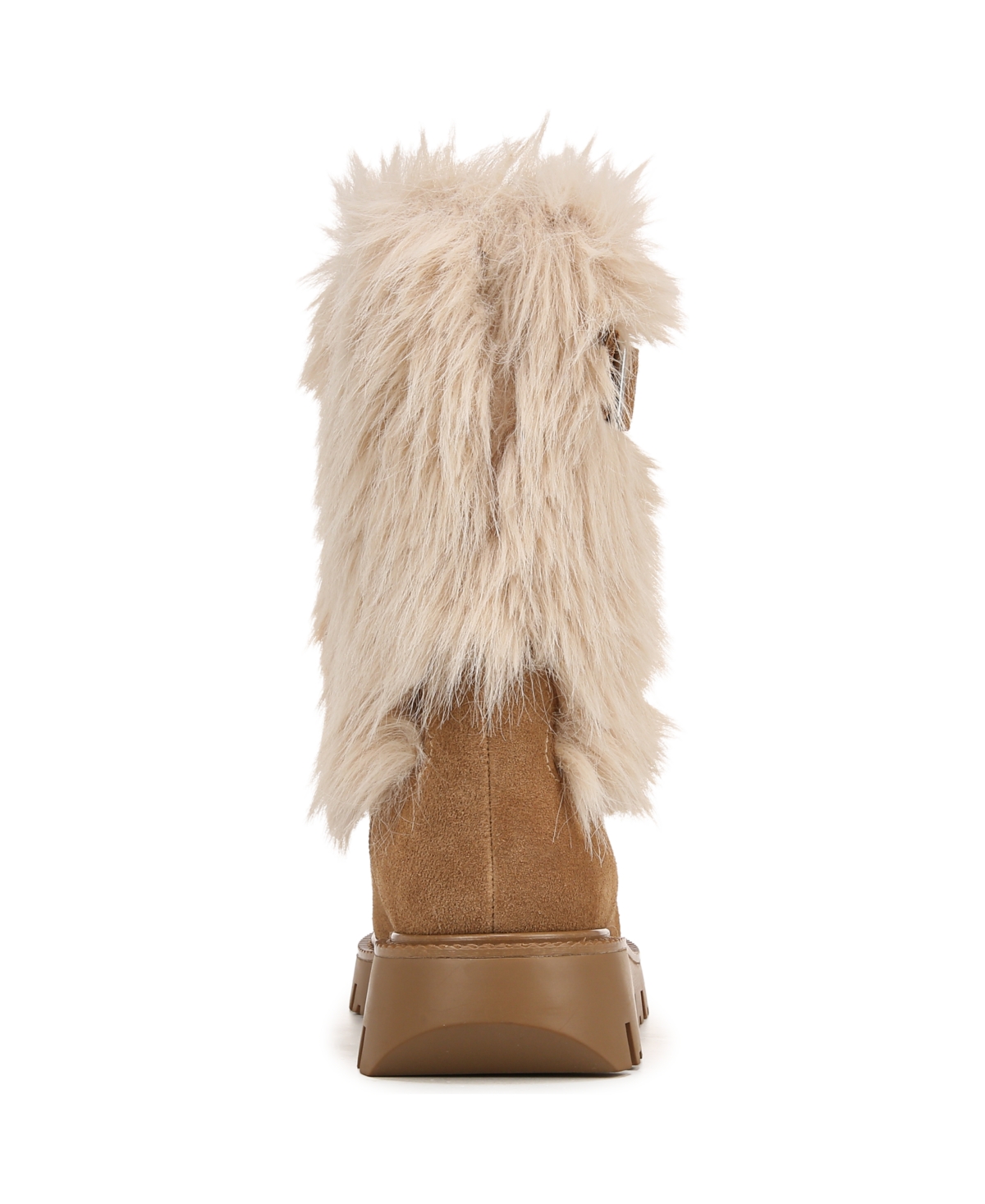 Franco Sarto Women's Brina-Fur Mid Shaft Lug Sole Boots -Faux Fur