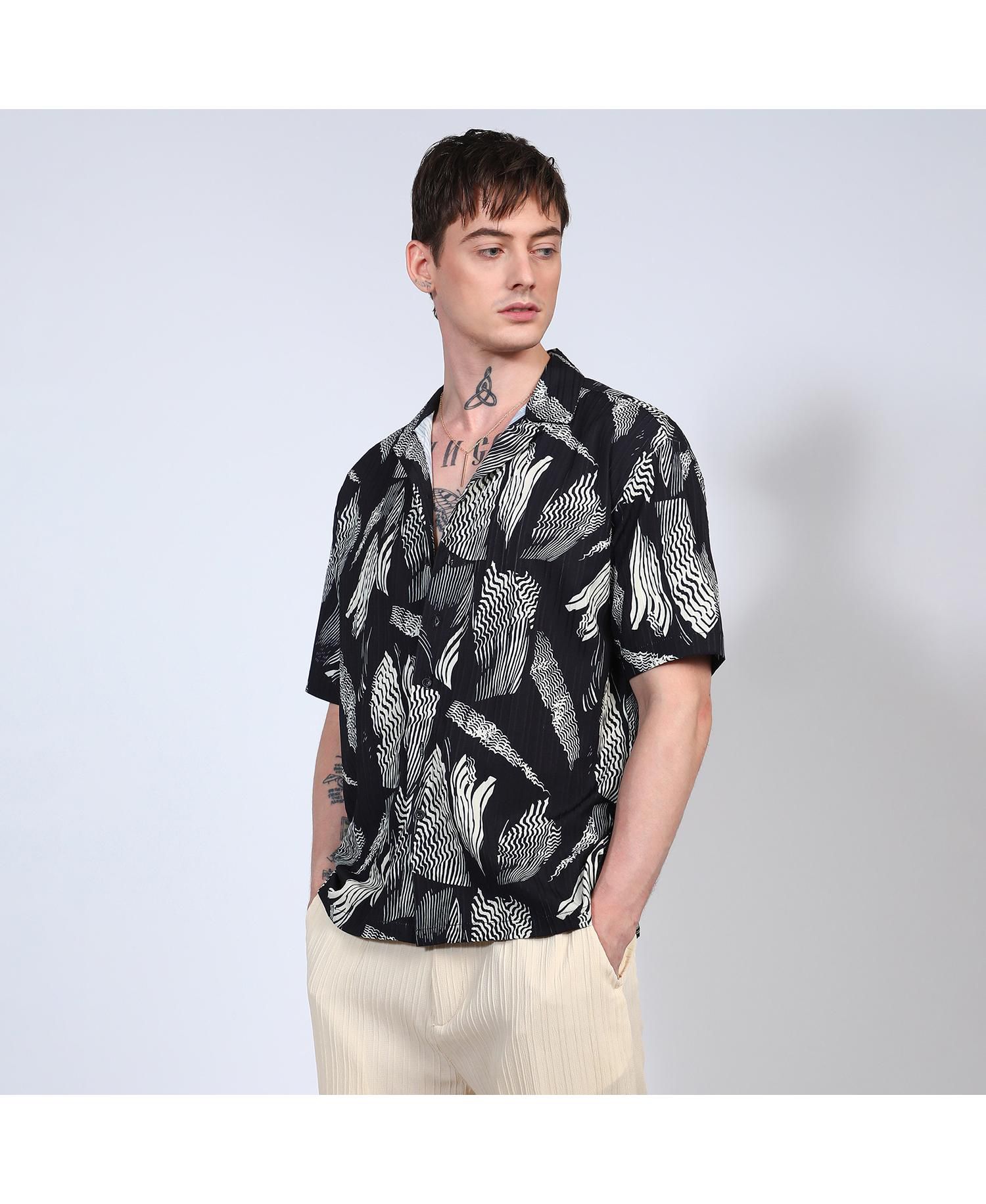 Men's Tie-Dye Honeycomb Shirt