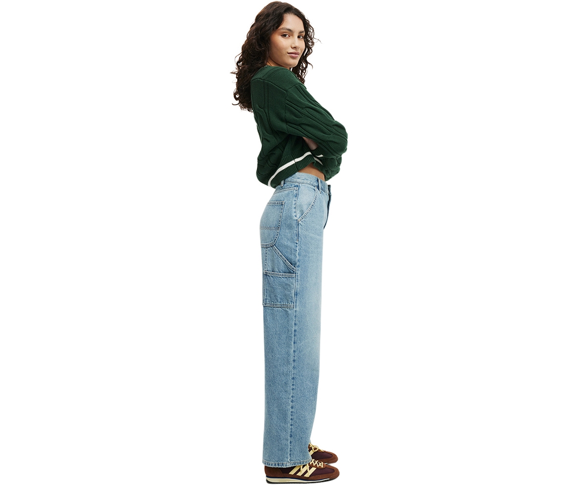 Cotton On Women's Loose Straight Jean -carpenter