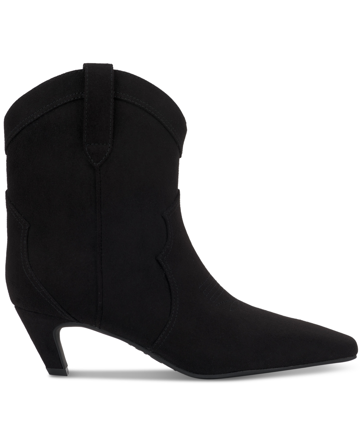 Inc International Concepts Women's Secia Western Booties, Created For Macy's In Black Micro