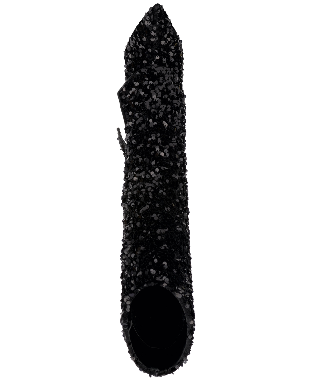 Inc International Concepts Skylar Fold Over Cuffed Knee High Boots, Created For Macy's In Black Sequins