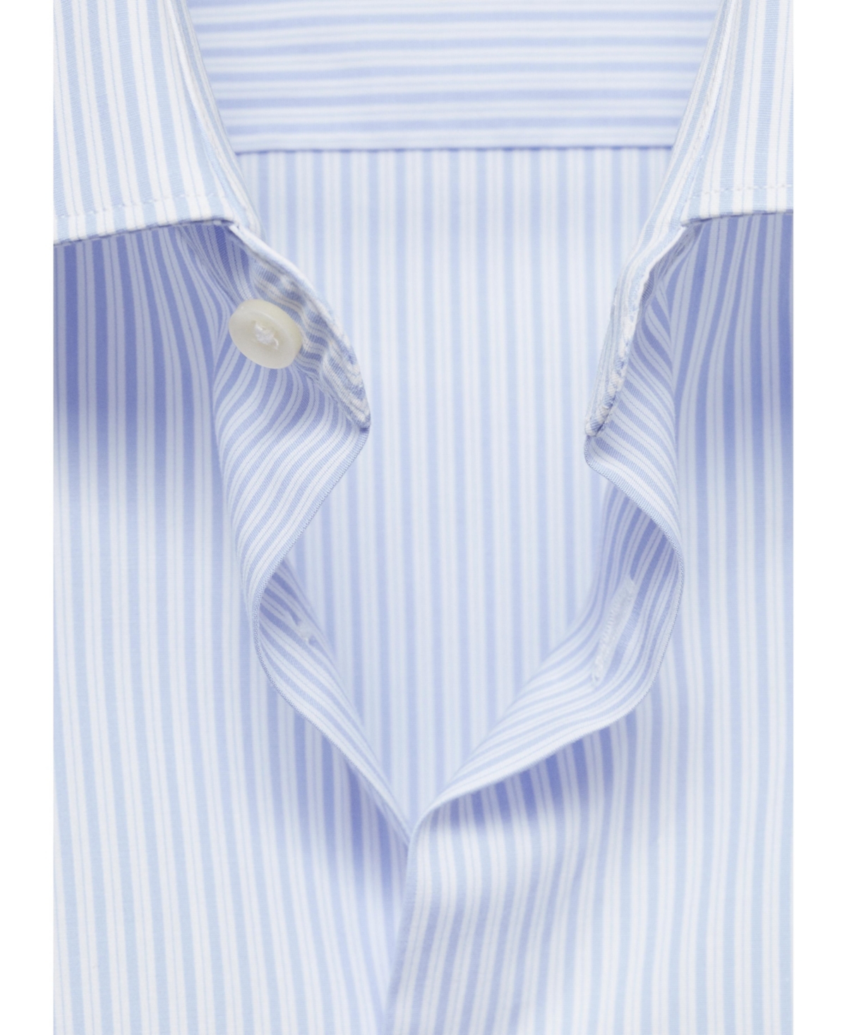 Mango Men's Fine-Striped Cotton Shirt