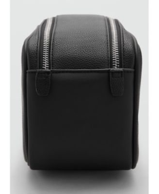 Men's Zipped Pebbled Cosmetic Bag