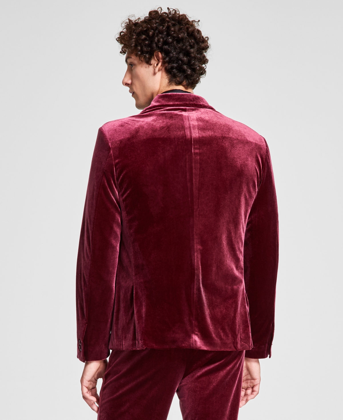 Tinsel Men's Regular-Fit Velvet Suit Jacket