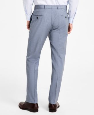 Men's Wool-Blend Stretch Classic-Fit Suit Separates Pant