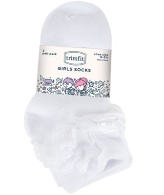 3-Pack Decorative Socks, Little Girls & Big Girls
