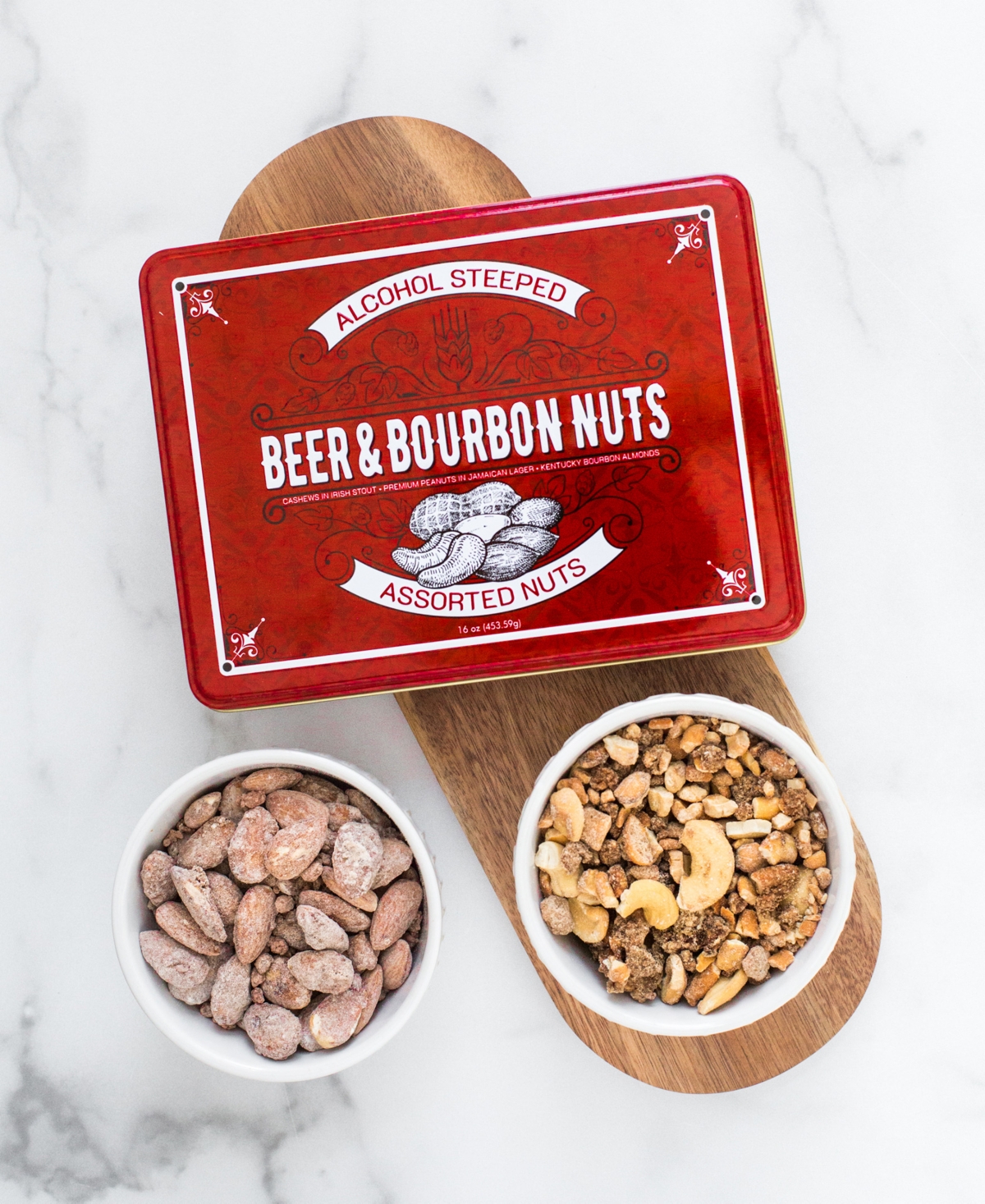 Sugar Plum Chocolates Beer Bourbon Liquor Nuts Gift Tin, 16 Oz. In No Color