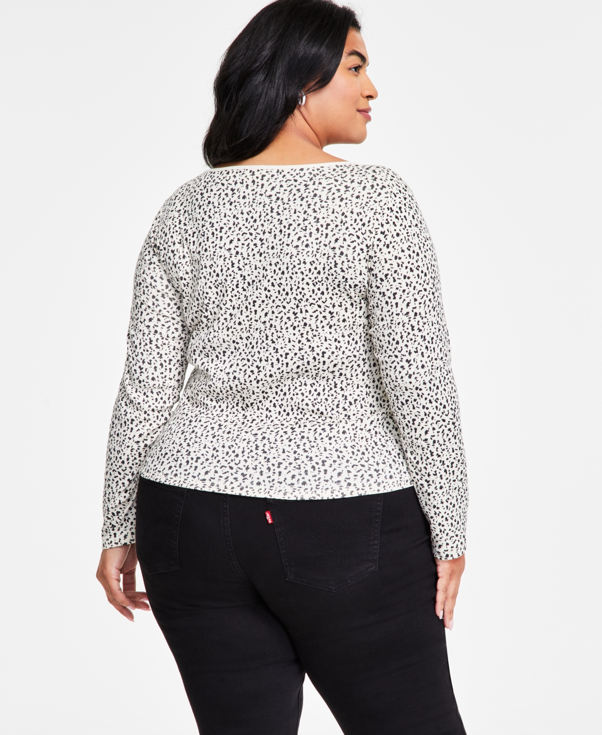 Levi's Plus Size Honey Printed Long-Sleeve Top