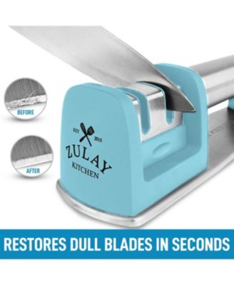 Manual Knife Sharpener for Straight & Serrated Steel Knives