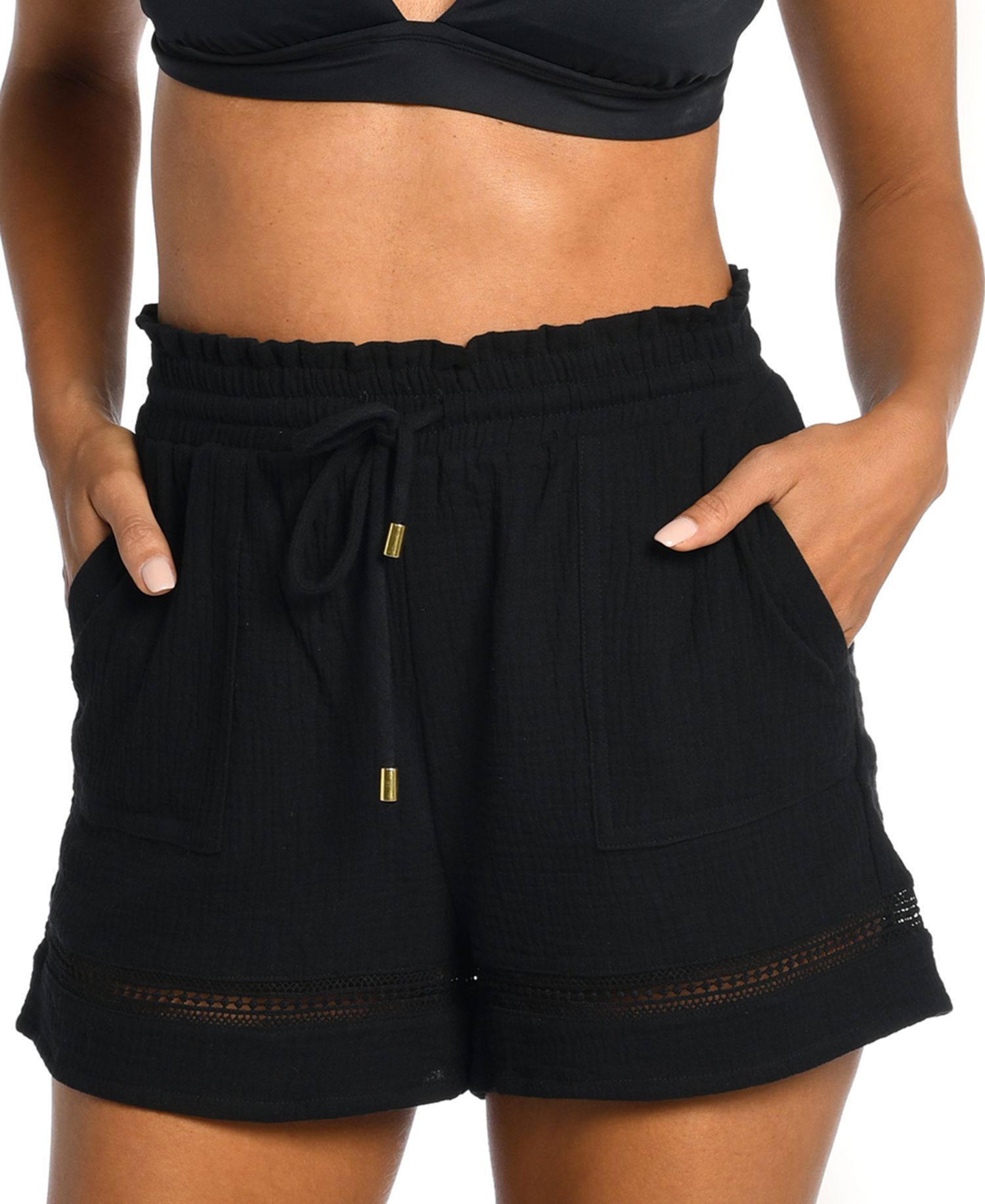 Women's Seaside Cotton Shorts Cover-Up