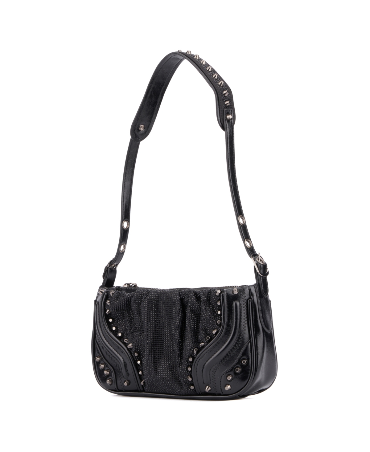 Olivia Miller Bianca Shoulder Bag In Black Metallic
