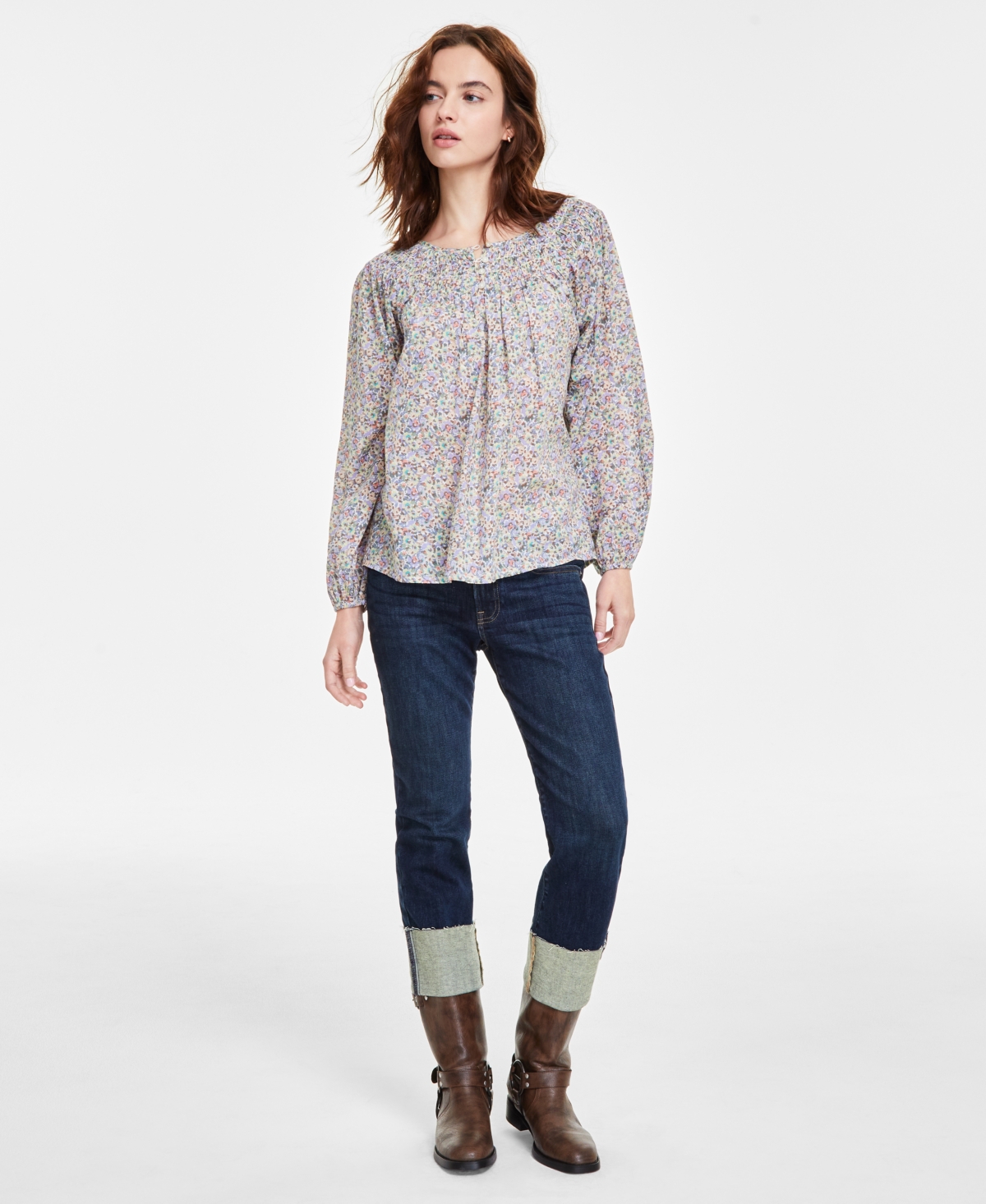 Shop Lucky Brand Women's Mid-rise Sweet Crop Jeans In Lofi Ct