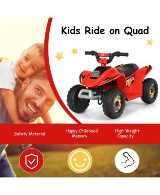 6V Kids Electric Quad ATV 4 Wheels Ride On Toy Toddlers Forward&Reverse