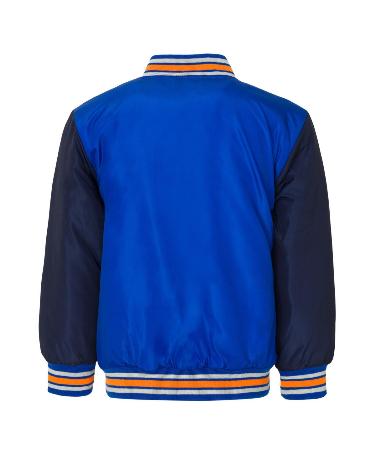 Hot Wheels Toddler Boys Zip Up Varsity Bomber Jacket to (3T - 10-12) -/ navy