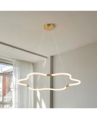 Nuvola Adjustable Dimmable LED Cloud Chandelier in Metal and Acrylic