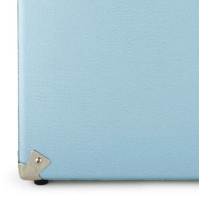 Retro SWB18BLU 12" Vinyl Record Case 35 Count Capacity with Removable Lid - Blue