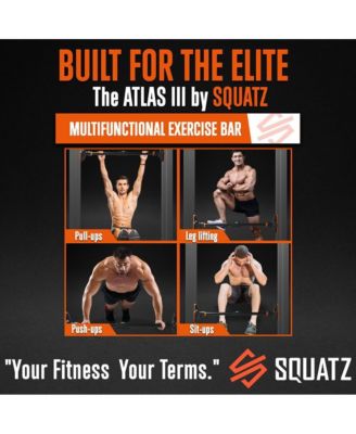 Doorway Pull Up and Chin Up Bar With Adjustable Width and Automatic Locking, 42.9” - 62.2” Inches