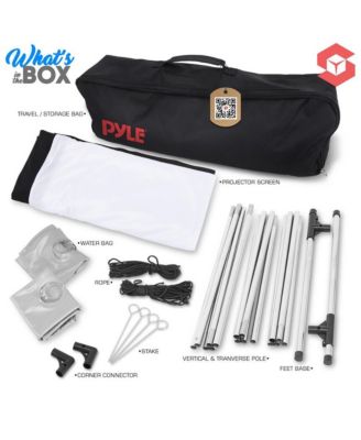 Outdoor Projection Screen - 120'' Portable, Lightweight Display with Frame Stand