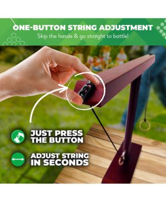 Battle Hooks - XL 2 Player Hook and Ring Game with Shot Ladder - 5+ Games Included - 20 Second Set Up - Ring Toss Game