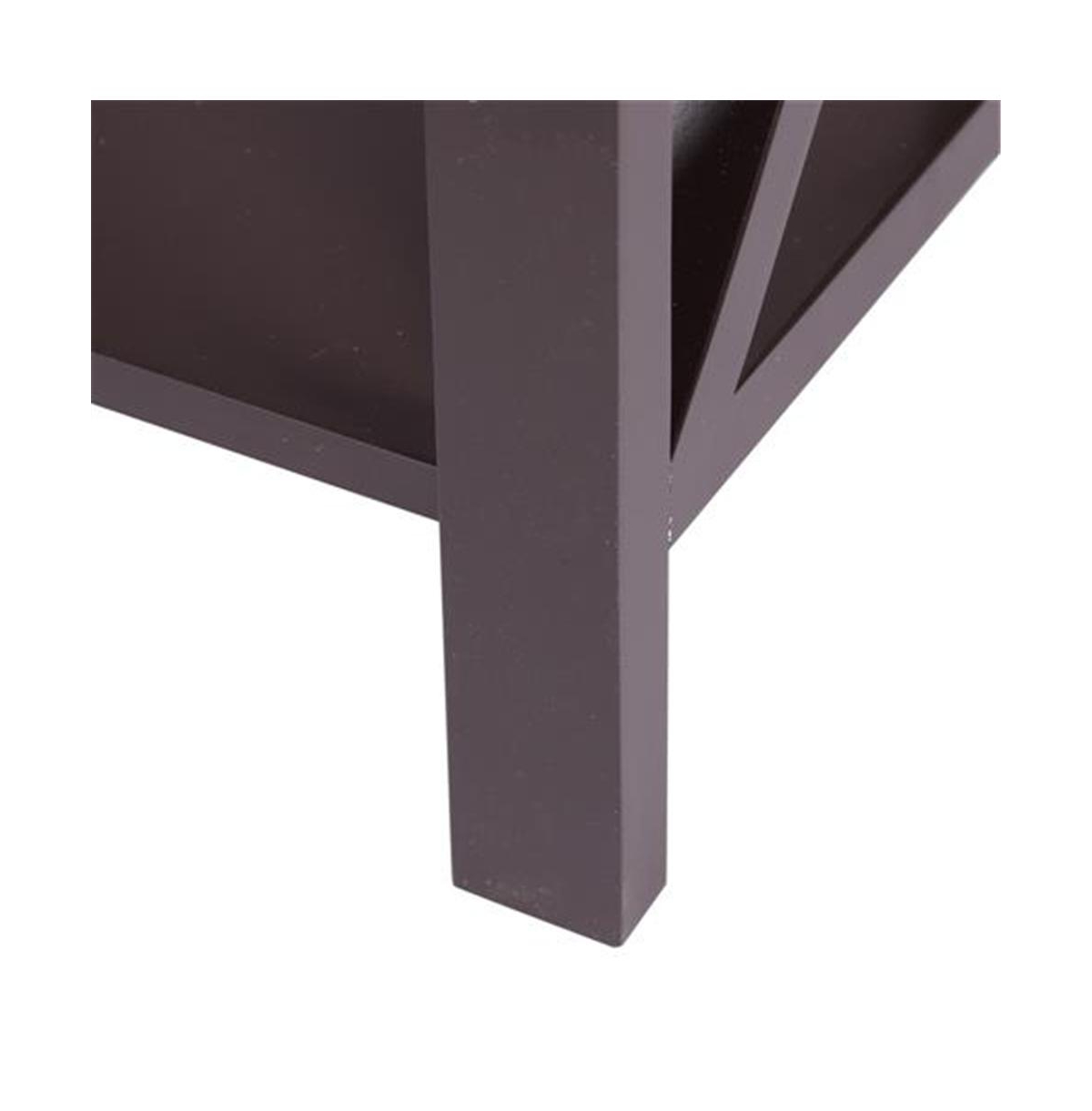 Slickblue Fch Nightstand Modern End Table, Side Table with 1 Drawer and Storage Shelf,- Brown