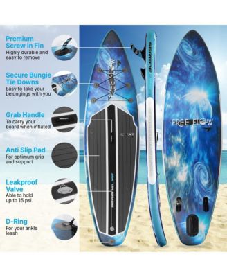 Rising Flow Inflatable Stand-Up Paddle-Board With Accessories, Space Blue Design