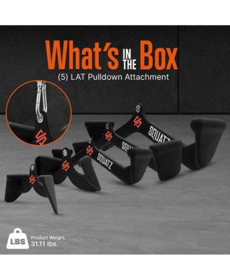 5-Piece LAT Pulldown Cable Attachment Set for Weight Machines