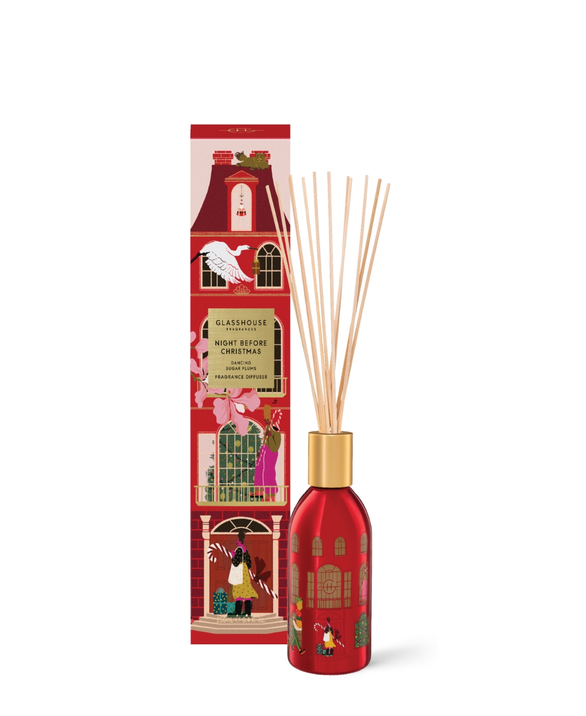 Night Before Christmas Candle, 8.5 fl.oz - Red