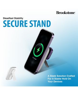 5,000mAh Capcity Magsafe Power Bank with Apple Watch Charger and Kickstand