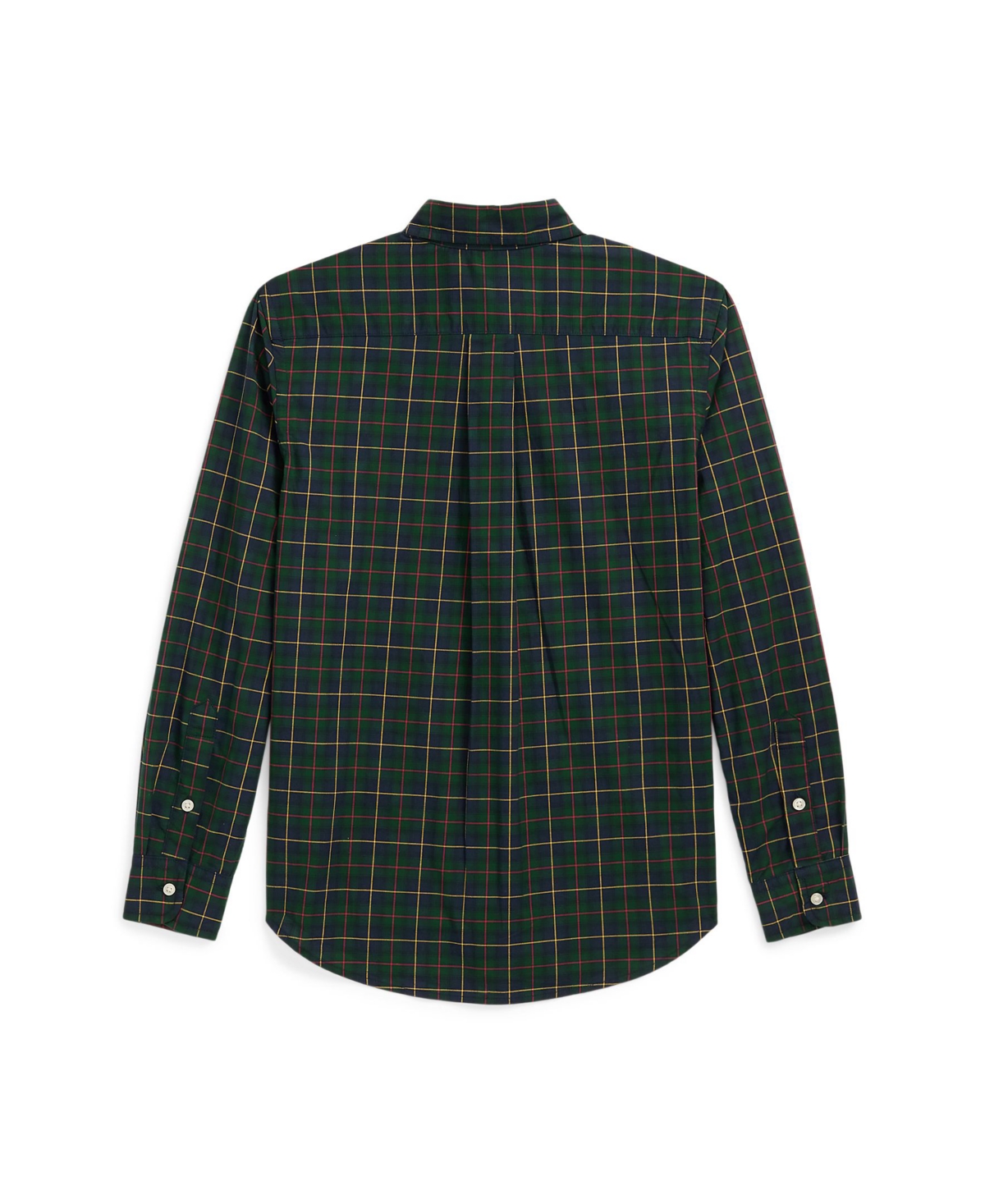 Polo Ralph Lauren Big Boys Gingham Cotton Poplin Shirt -Navy Multi
